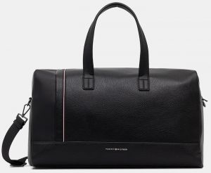 Taška Tommy Hilfiger čierna farba, AM0AM13630