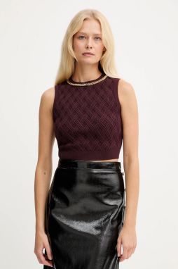 Top Elisabetta Franchi bordová farba, TK60B56E2