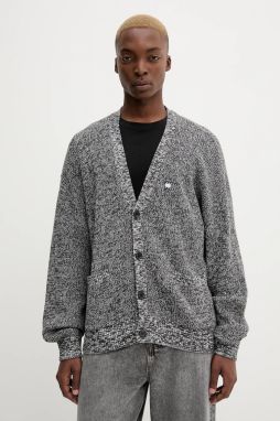 Bavlnený kardigán Tommy Jeans čierna farba, DM0DM22104