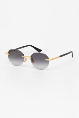 Slnečné okuliare Bottega Veneta pánske, zlatá farba, BV1379S,