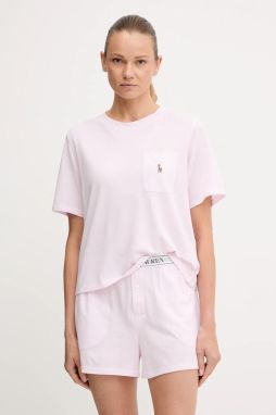 Pyžamo Polo Ralph Lauren dámske, ružová farba, 4P0205