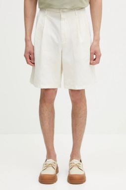 Šortky s prímesou ľanu Norse Projects Benn Cotton Linen Shorts béžová farba, N35.0617.0219