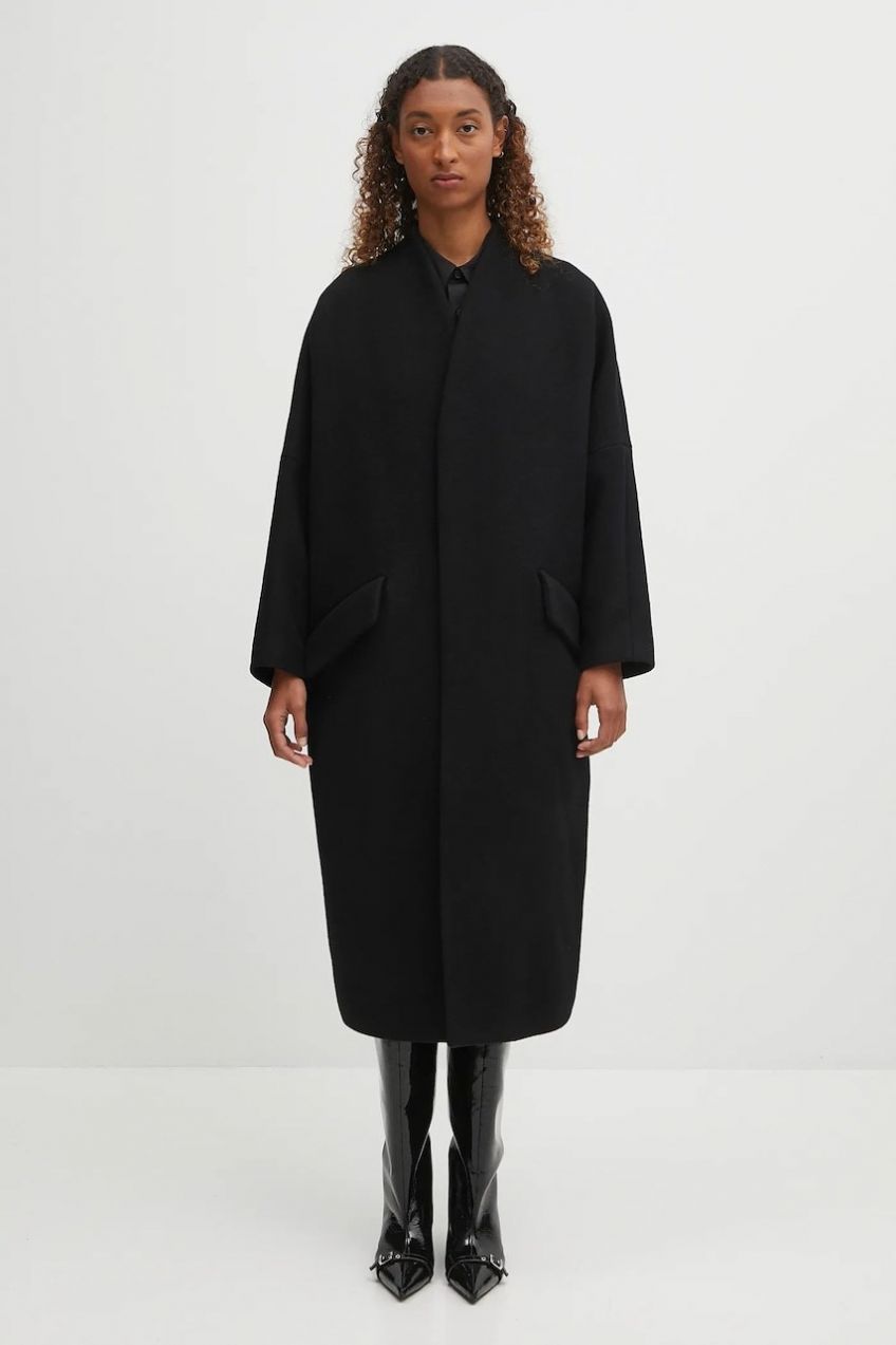 Bavlnené šaty MM6 Maison Margiela čierna farba, mini, oversize, S52CT0793.M35480.900