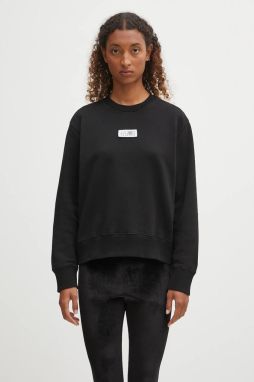 Bavlnená mikina MM6 Maison Margiela čierna farba, jednofarebná, S52GU0247.M25025.900