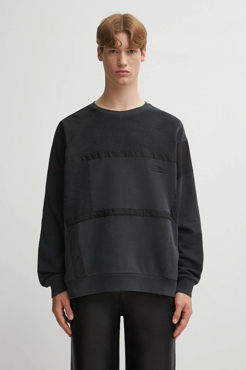 Bavlnená mikina MM6 Maison Margiela čierna farba, jednofarebná, SH2GU0026.M25024.899