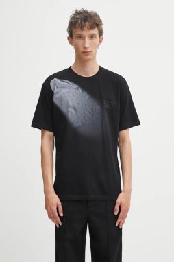 Bavlnené tričko MM6 Maison Margiela pánske, čierna farba, jednofarebné, SH2GC0028.M20048.900