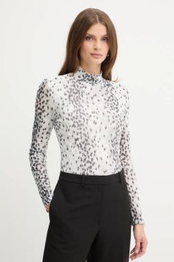 Blúzka Karl Lagerfeld biela farba, jednofarebná, A4W17044
