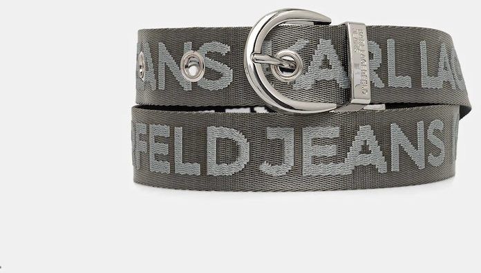 Opasok Karl Lagerfeld Jeans čierna farba, A3W33142