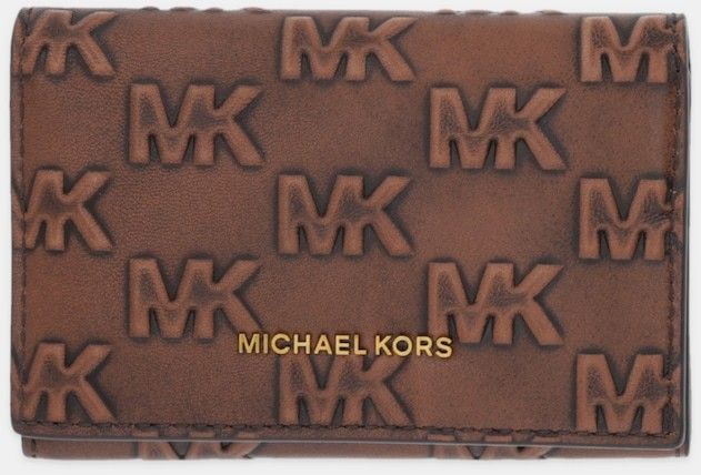 Kožená peňaženka Michael Kors hnedá farba, 39F5GHDD6L