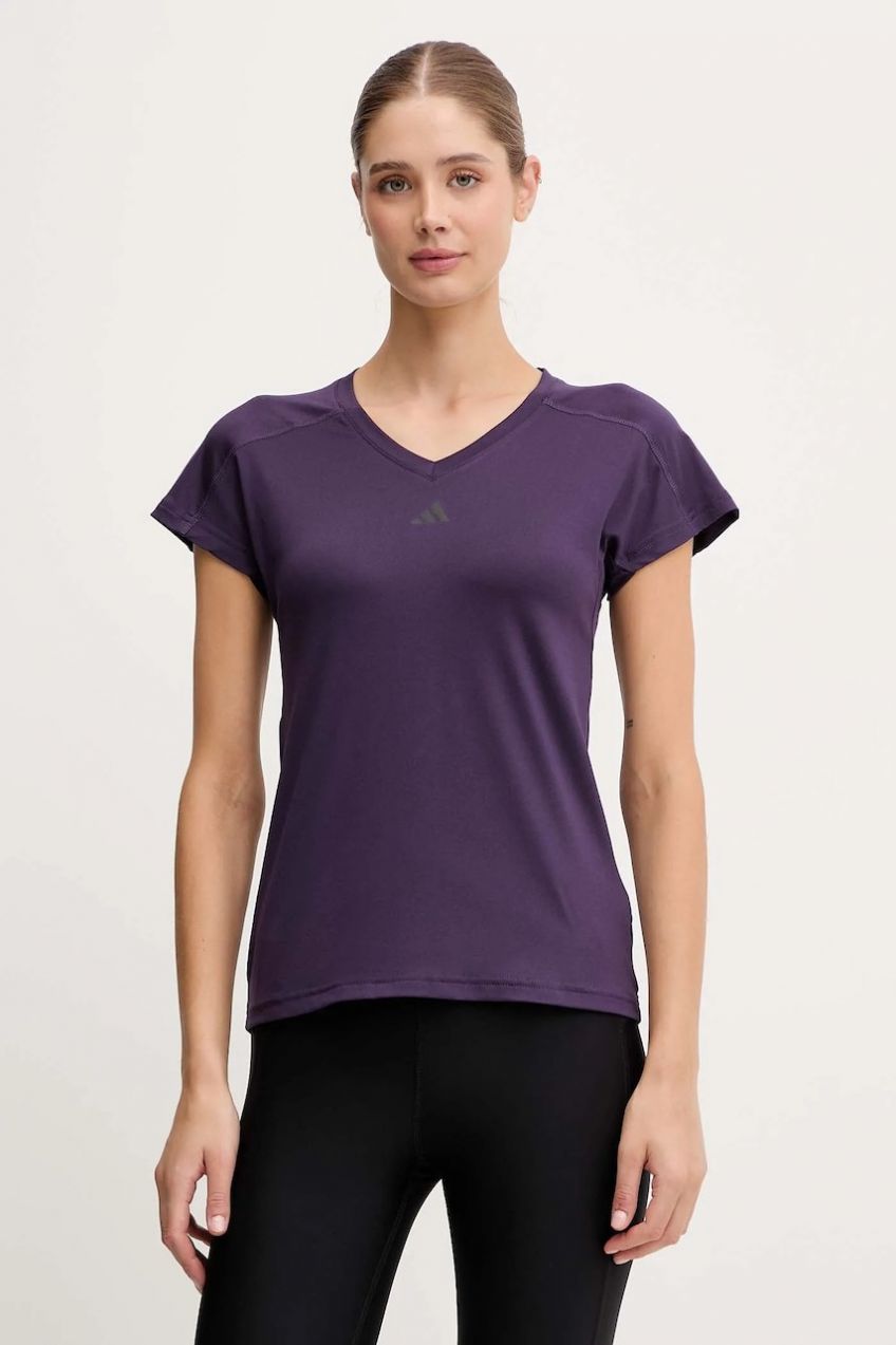 Tréningové tričko adidas Performance Aeroready Wourkout Essentials fialová farba, JY2178