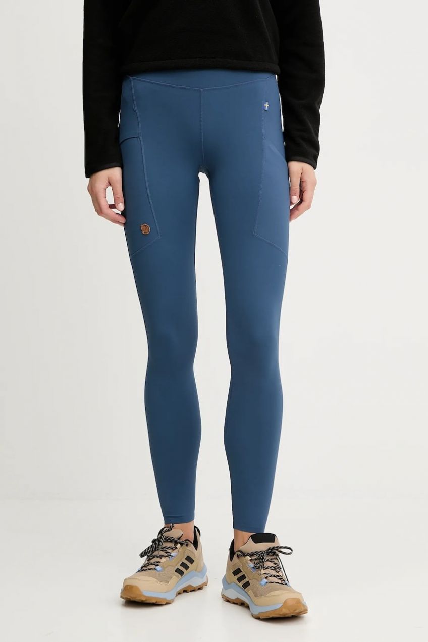 Športové legíny Fjallraven Abisko modrá farba, jednofarebné, F84773-534
