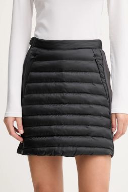 Športová sukňa Jack Wolfskin ROUTEBURN PRO čierna farba, mini, rovný strih, A65184