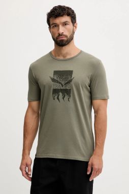 Športové tričko Salewa Eagle 3cime zelená farba, s potlačou, 00.0000029102