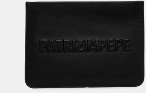 Kožená kozmetická taška Patrizia Pepe čierna farba, 2Q0009 L113