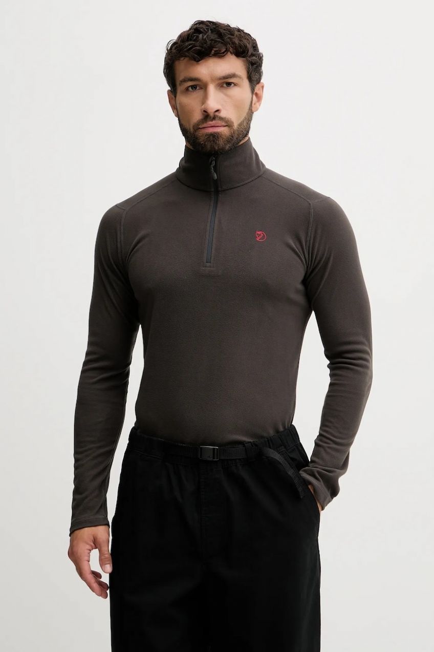 Športová mikina Fjallraven Pine šedá farba, jednofarebná, F81446-30