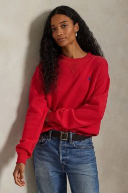 Mikina Polo Ralph Lauren červená farba, jednofarebná, 211971697