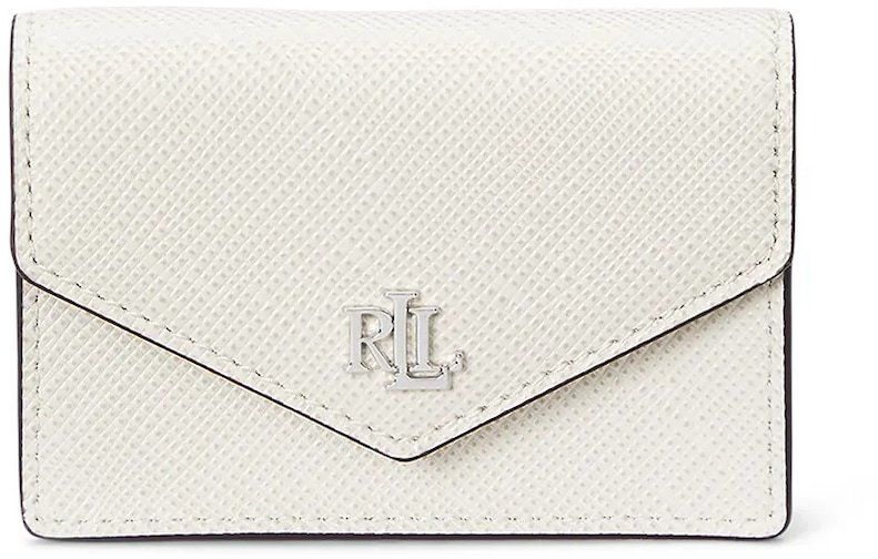 Kožená peňaženka Lauren Ralph Lauren biela farba, 432967060