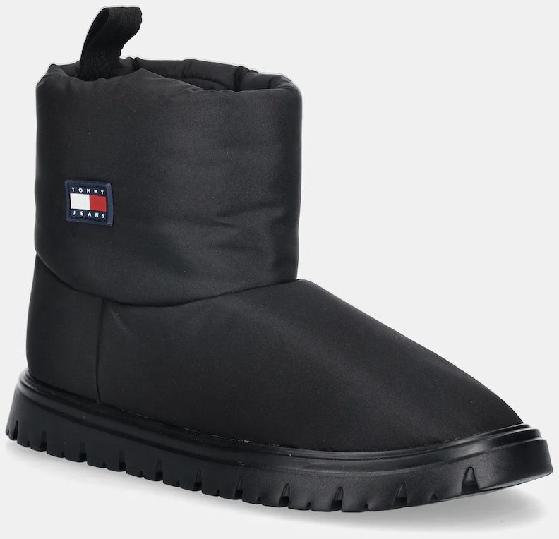 Snehule Tommy Jeans TJW SNOW BOOT čierna farba, EN0EN02823