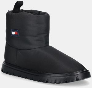 Snehule Tommy Jeans TJW SNOW BOOT čierna farba, EN0EN02823