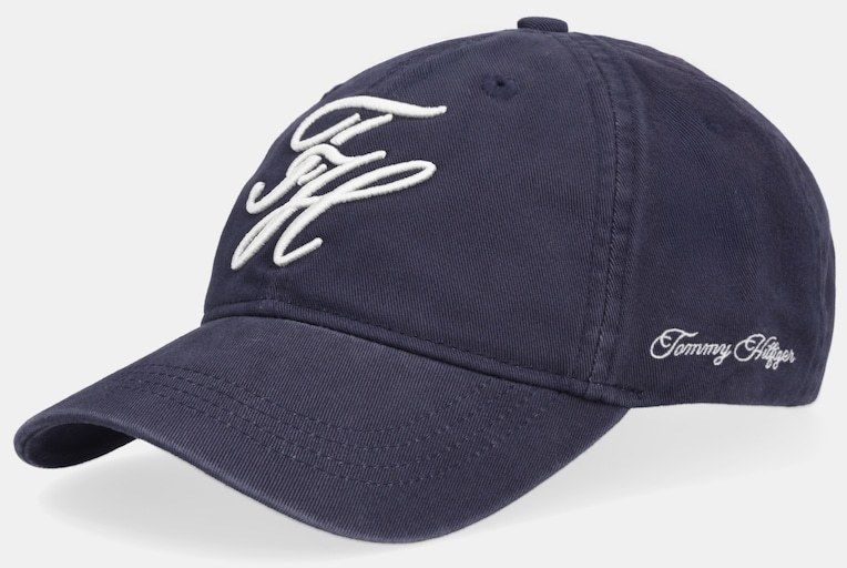Bavlnená šiltovka Tommy Hilfiger tmavomodrá farba, AW0AW17987