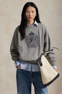 Mikina Polo Ralph Lauren šedá farba, melanžová, 211971754