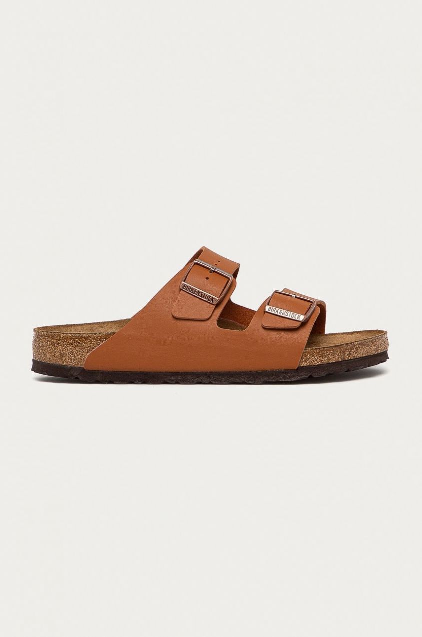 Šľapky Birkenstock Arizona pánske, hnedá farba