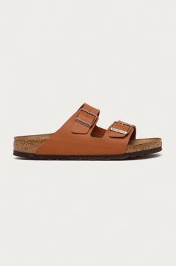 Šľapky Birkenstock Arizona pánske, hnedá farba