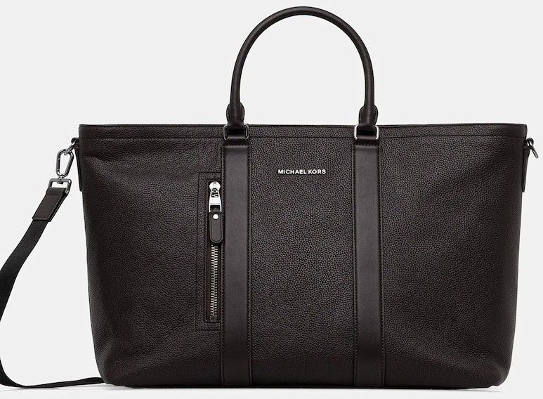 Kožená taška Michael Kors hnedá farba, 33F5LHDT4L