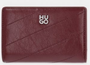 Peňaženka HUGO dámska, bordová farba, 50552210