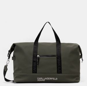 Taška Karl Lagerfeld Jeans zelená farba, A3M30249