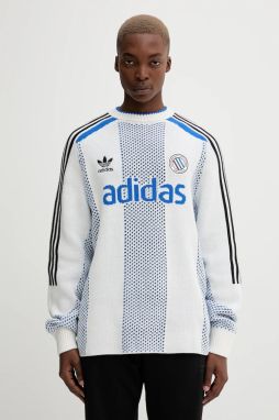 Sveter adidas Originals ADC biela farba, KQ5085