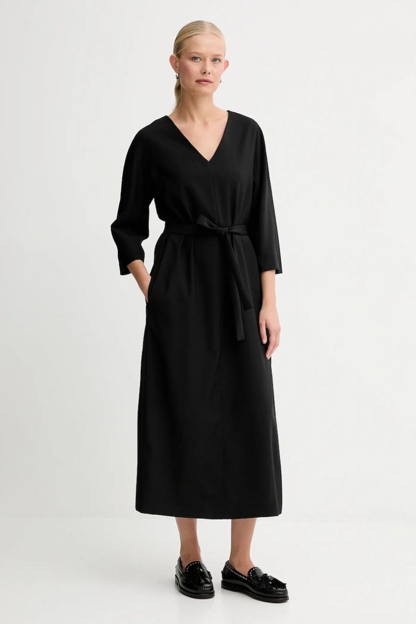 Šaty Weekend Max Mara LAZIALE čierna farba, mini, rovný strih, 2525226012600