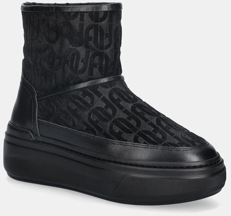 Semišové snehule Furla Nuage Snow Boot čierna farba, YK29NUA BX4215 O6000