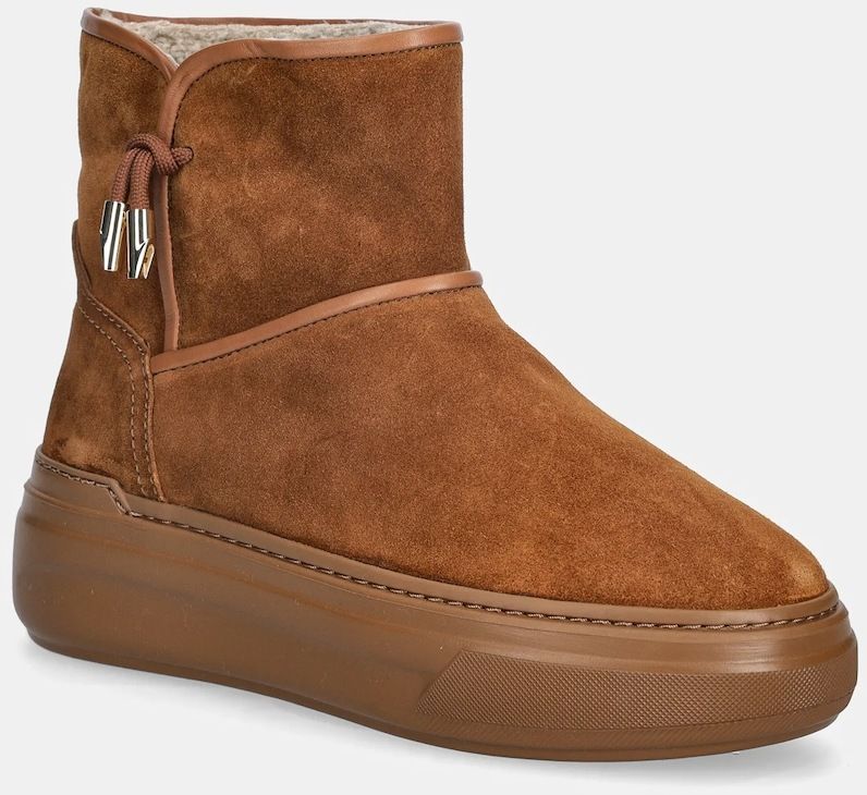 Semišové snehule Furla Nuage Snow Boot hnedá farba, YK30NUA BX4212 RY000