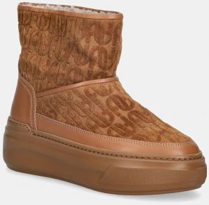 Semišové snehule Furla Nuage Snow Boot hnedá farba, YK29NUA BX4215 RY000