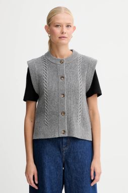 Vesta s prímesou vlny Levi's šedá farba, teplá, 0038D