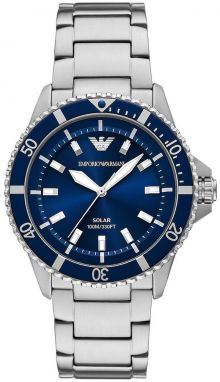 Hodinky Emporio Armani pánske, strieborná farba, AR11697