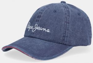 Bavlnená šiltovka Pepe Jeans modrá farba, PL0400001