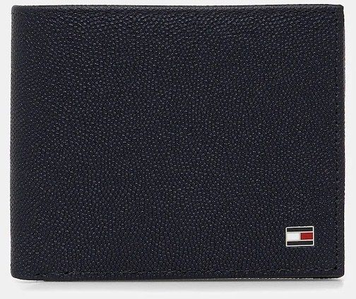 Kožená peňaženka a kľúčenka Tommy Hilfiger tmavomodrá farba, AM0AM13604