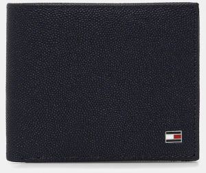 Kožená peňaženka a kľúčenka Tommy Hilfiger tmavomodrá farba, AM0AM13604
