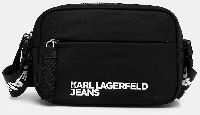 Malá taška Karl Lagerfeld Jeans čierna farba, A3M30352