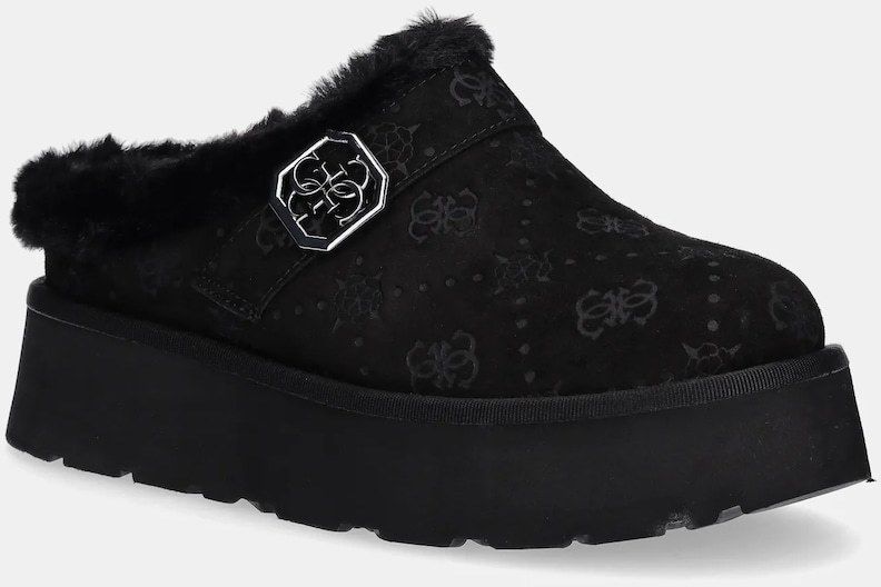 Papuče Guess DOLMANA2 čierna farba, FLFDOC ESU06