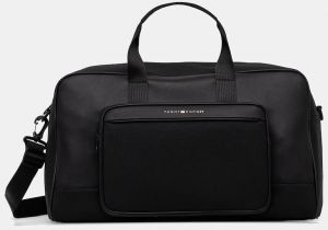 Taška Tommy Hilfiger čierna farba, AM0AM13628