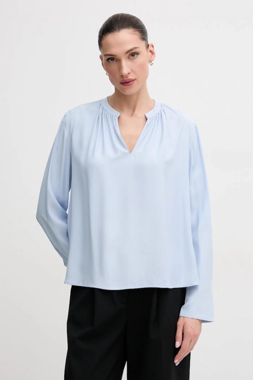 Blúzka Tommy Hilfiger dámska, jednofarebná, WW0WW44049