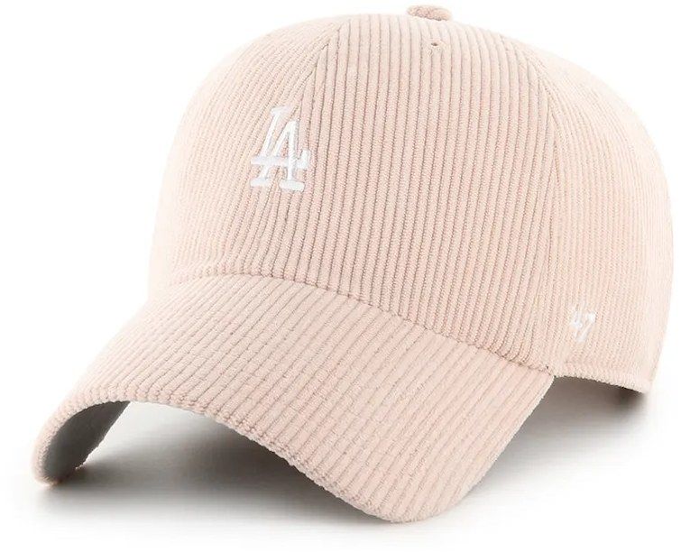 Menčestrová baseballová čiapka 47 brand MLB Los Angeles Dodgers ružová farba, B-THCBR12EWS-PK