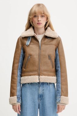 Sveter Hollister Co. béžová farba, ľahký, KI350-5134