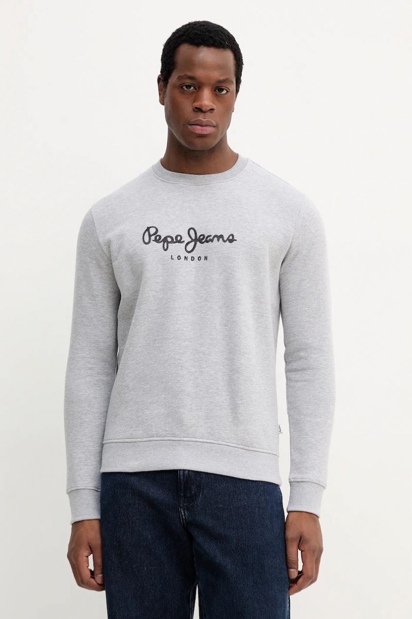 Mikina Pepe Jeans šedá farba, s potlačou, PM5800018