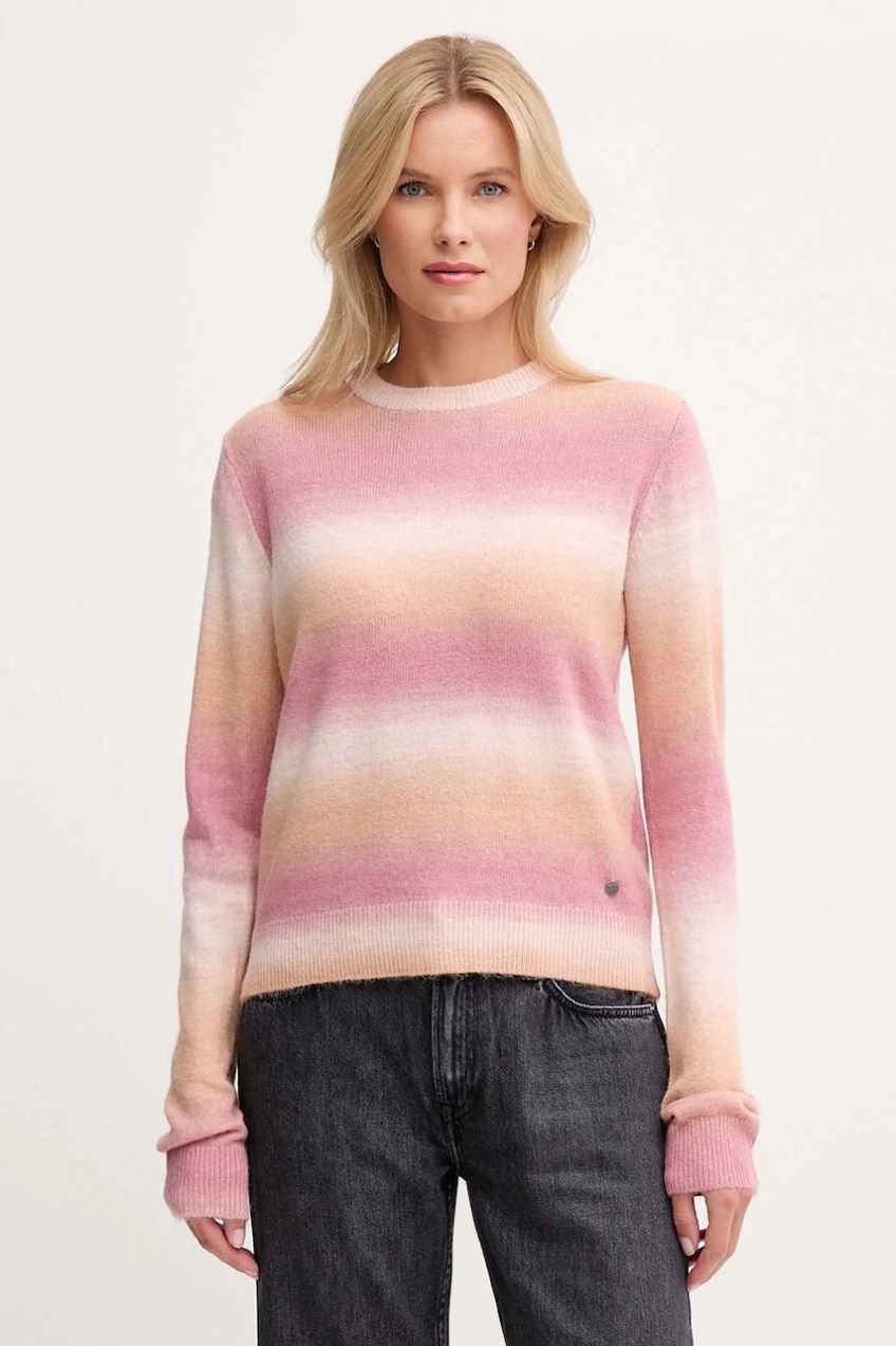 Sveter Pepe Jeans ružová farba, ľahký, PL7000060