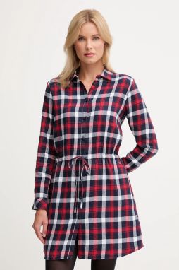 Šaty Pepe Jeans bordová farba, mini, rovný strih, PL9537750