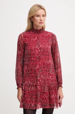 Šaty Pepe Jeans červená farba, mini, rovný strih, PL9537711